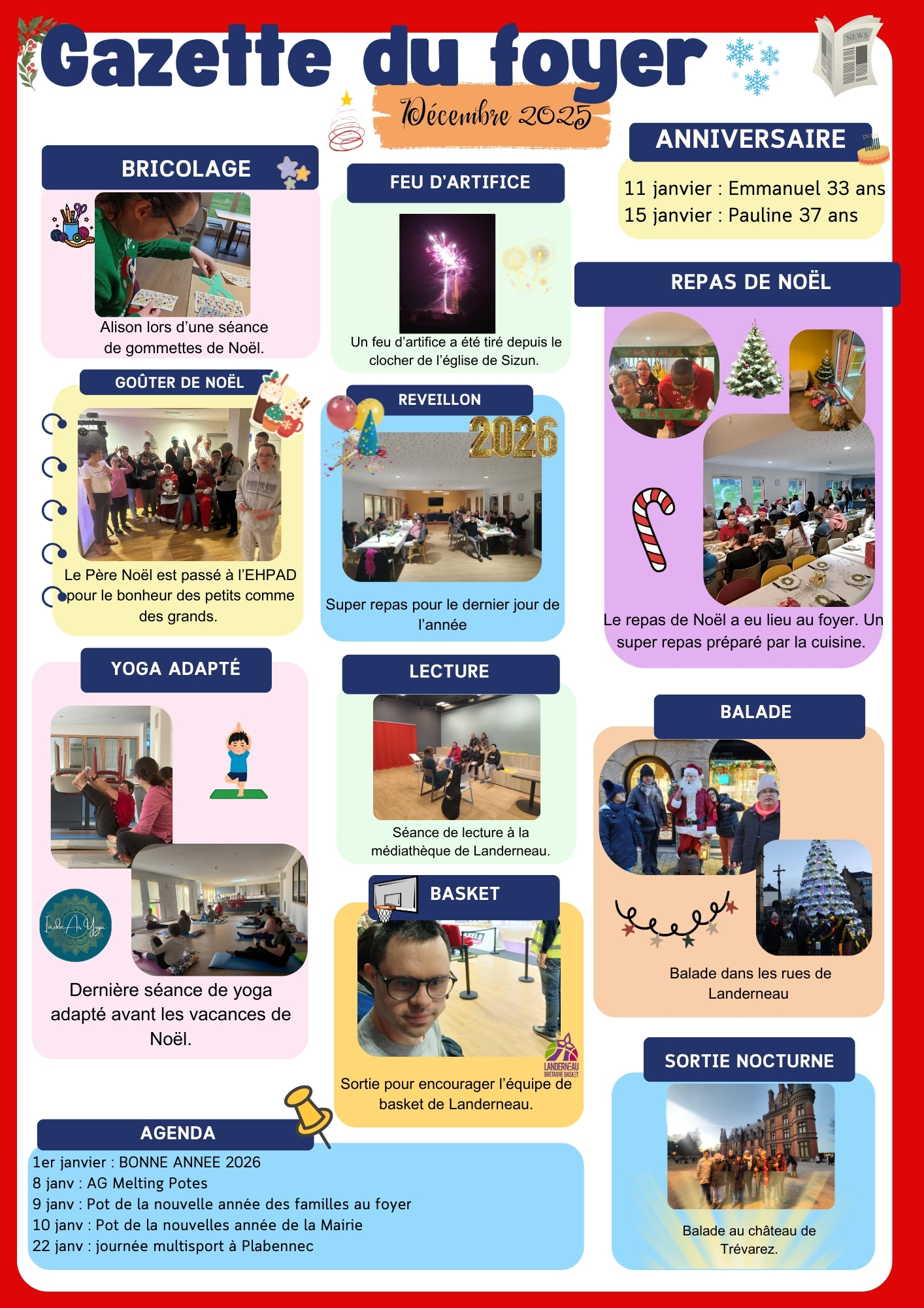 Gazette du foyer décembre